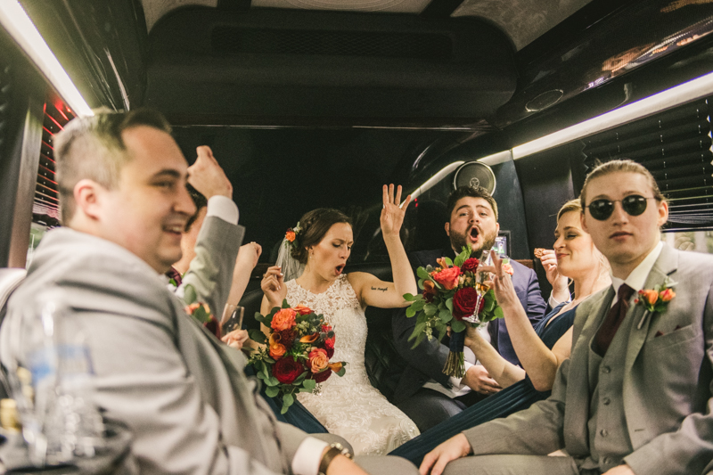 Gorgeous wedding reception at The Barn at Pleasant Acres in Maryland. Photo by Britney Clause Photography