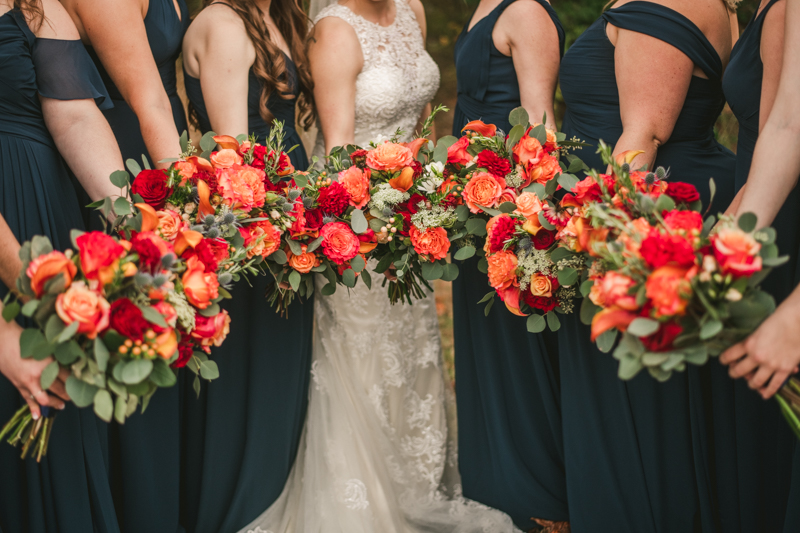 Beautiful fall wedding bouquet by Cache Fleur in Maryland . Photo by Britney Clause Photography