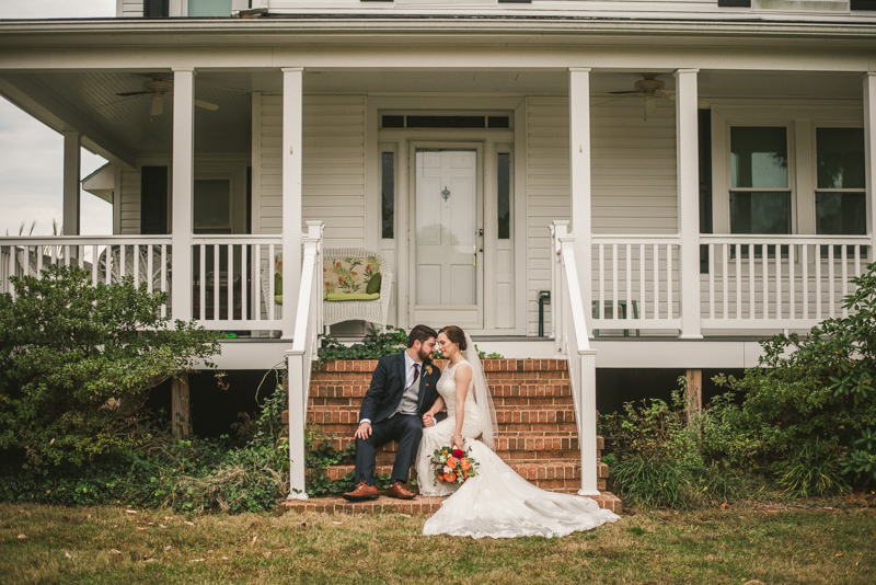  Stunning fall bride and groom just married portraits at The Barn at Pleasant Acres in Maryland. Photo by Britney Clause Photography