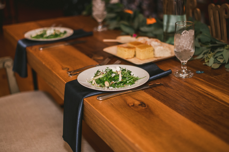 Yummy food at a gorgeous fall wedding by The Palate Pleasers in Maryland. Photo by Britney Clause Photography