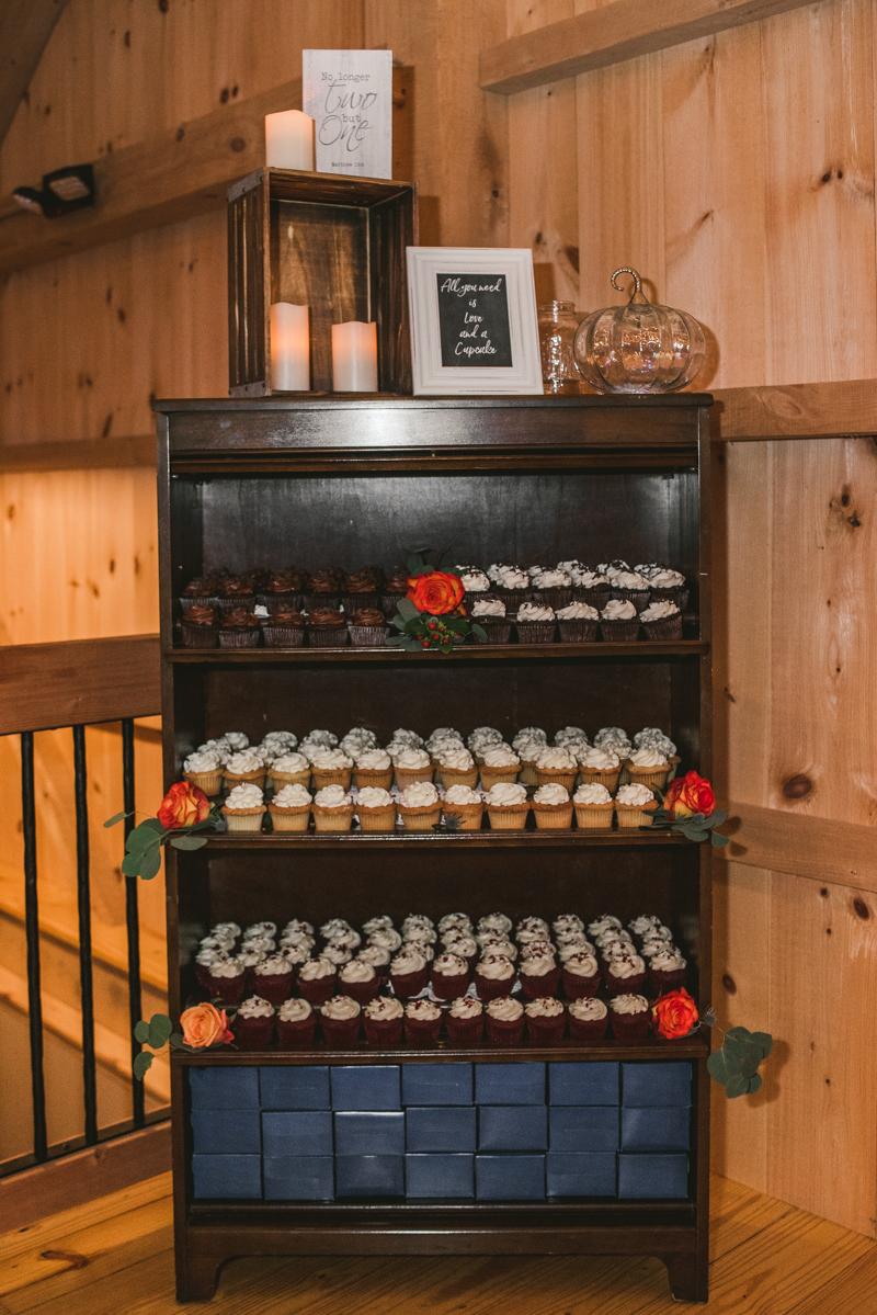 Yummy food at a gorgeous fall wedding by The Palate Pleasers in Maryland. Photo by Britney Clause Photography