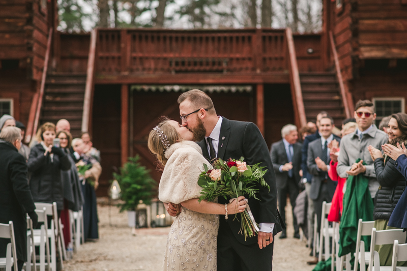 A cozy wedding under the stars at Camp Puh'Tuk in the Pines in Monkton Marlaynd by Britney Clause Photography