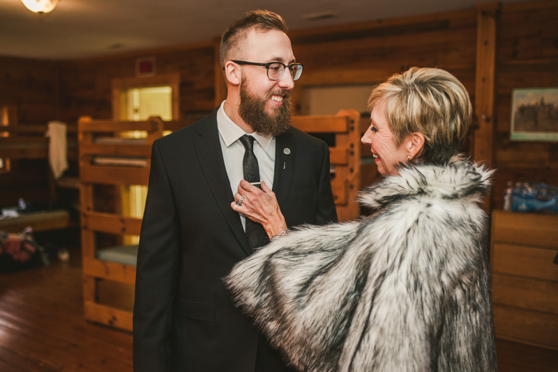 A cozy wedding under the stars at Camp Puh'Tuk in the Pines in Monkton Marlaynd by Britney Clause Photography