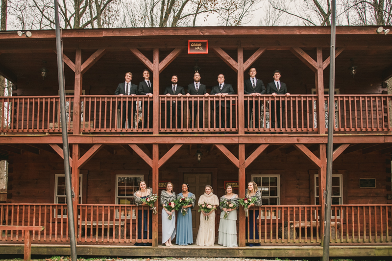 A cozy wedding under the stars at Camp Puh'Tuk in the Pines in Monkton Marlaynd by Britney Clause Photography