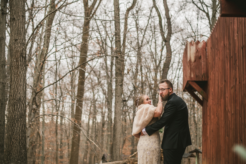 A cozy first look alternative under the stars at Camp Puh'Tuk in the Pines in Monkton Marlaynd by Britney Clause Photography