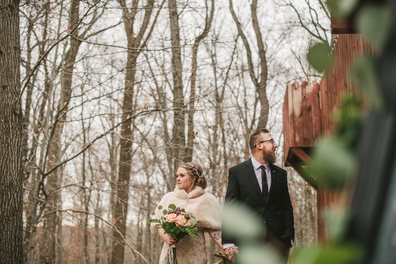 A cozy first look alternative under the stars at Camp Puh'Tuk in the Pines in Monkton Marlaynd by Britney Clause Photography