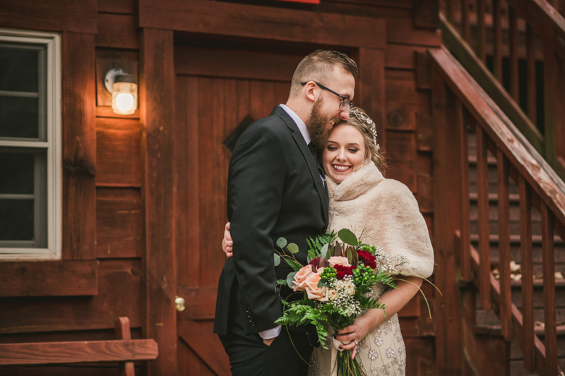 A cozy first look alternative under the stars at Camp Puh'Tuk in the Pines in Monkton Marlaynd by Britney Clause Photography