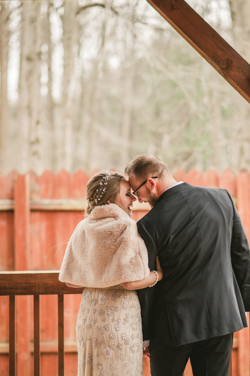 A cozy first look alternative under the stars at Camp Puh'Tuk in the Pines in Monkton Marlaynd by Britney Clause Photography