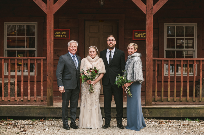 A cozy wedding under the stars at Camp Puh'Tuk in the Pines in Monkton Marlaynd by Britney Clause Photography