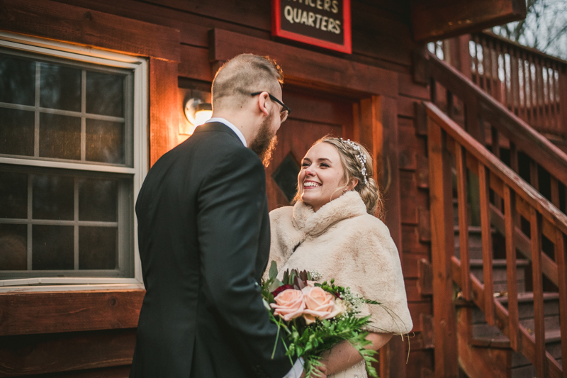 A cozy wedding under the stars at Camp Puh'Tuk in the Pines in Monkton Marlaynd by Britney Clause Photography
