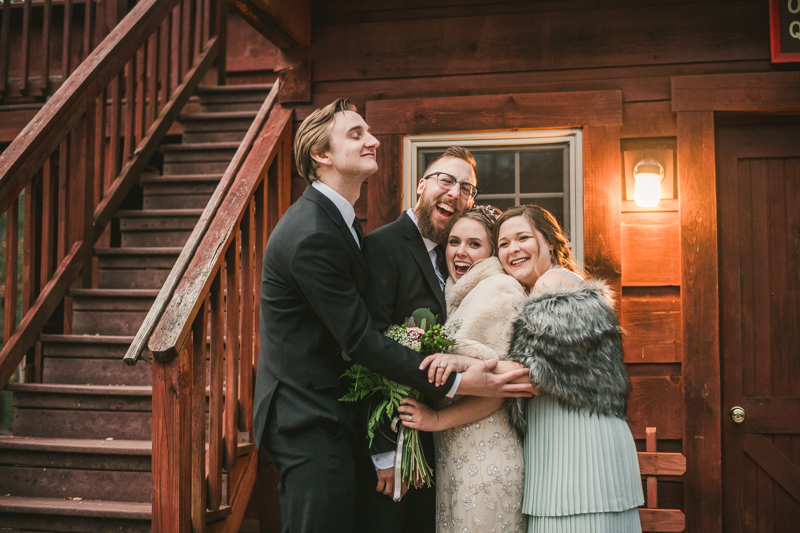 A cozy wedding under the stars at Camp Puh'Tuk in the Pines in Monkton Marlaynd by Britney Clause Photography