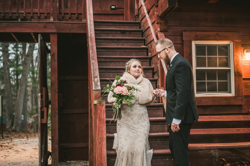 A cozy wedding under the stars at Camp Puh'Tuk in the Pines in Monkton Marlaynd by Britney Clause Photography