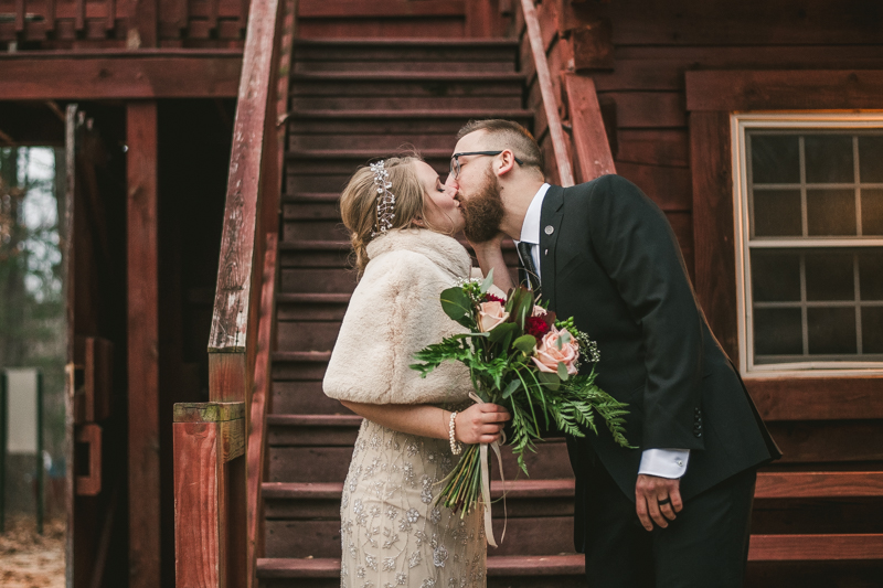 A cozy wedding under the stars at Camp Puh'Tuk in the Pines in Monkton Marlaynd by Britney Clause Photography