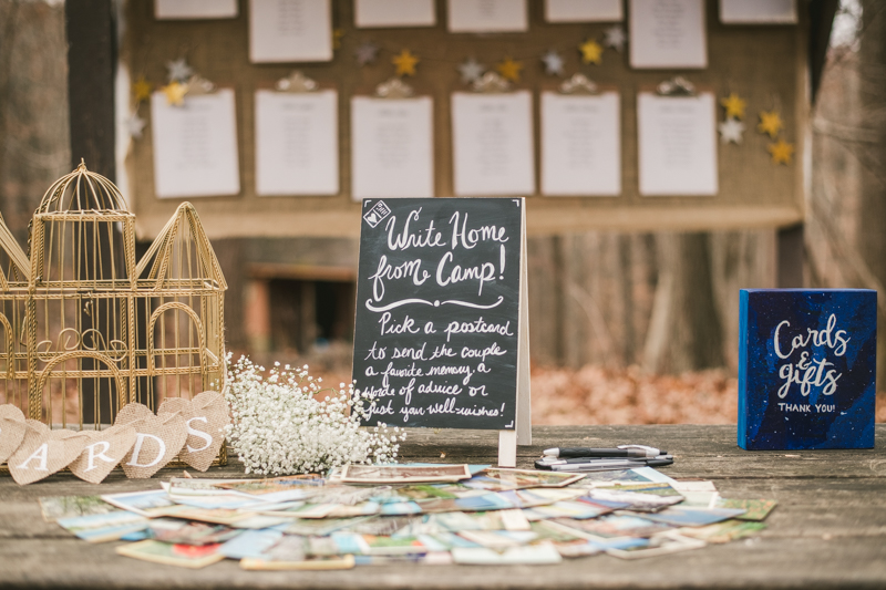 A cozy wedding under the stars at Camp Puh'Tuk in the Pines in Monkton Marlaynd by Britney Clause Photography