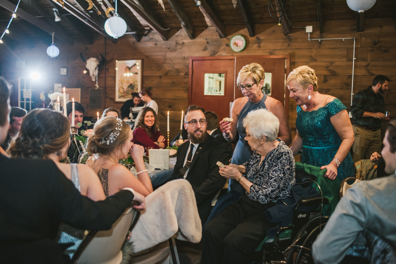 A cozy wedding under the stars at Camp Puh'Tuk in the Pines in Monkton Marlaynd by Britney Clause Photography