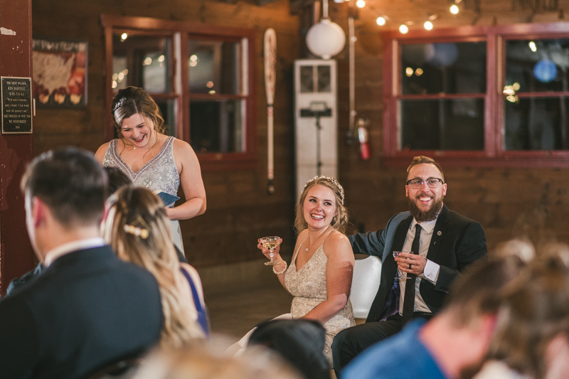 A cozy wedding under the stars at Camp Puh'Tuk in the Pines in Monkton Marlaynd by Britney Clause Photography