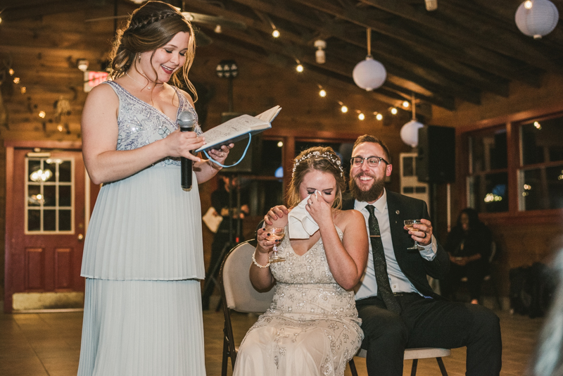 A cozy wedding under the stars at Camp Puh'Tuk in the Pines in Monkton Marlaynd by Britney Clause Photography