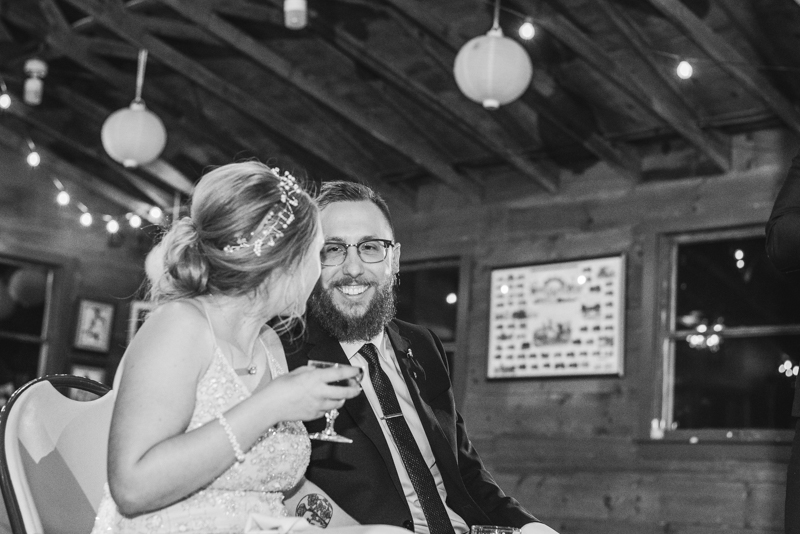 A cozy wedding under the stars at Camp Puh'Tuk in the Pines in Monkton Marlaynd by Britney Clause Photography