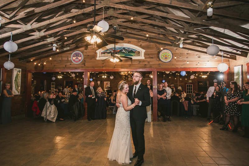 A cozy wedding under the stars at Camp Puh'Tuk in the Pines in Monkton Marlaynd by Britney Clause Photography