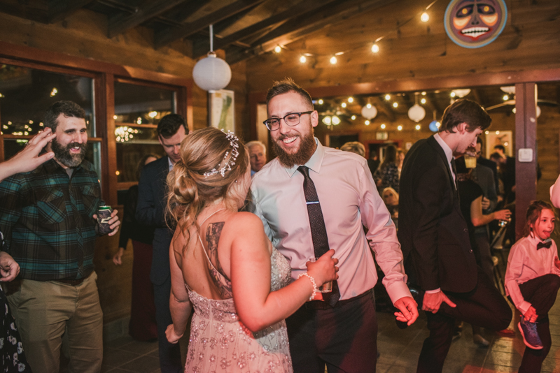 A cozy wedding under the stars at Camp Puh'Tuk in the Pines in Monkton Marlaynd by Britney Clause Photography