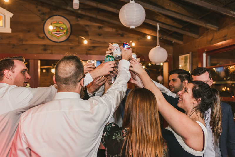 A cozy wedding under the stars at Camp Puh'Tuk in the Pines in Monkton Marlaynd by Britney Clause Photography