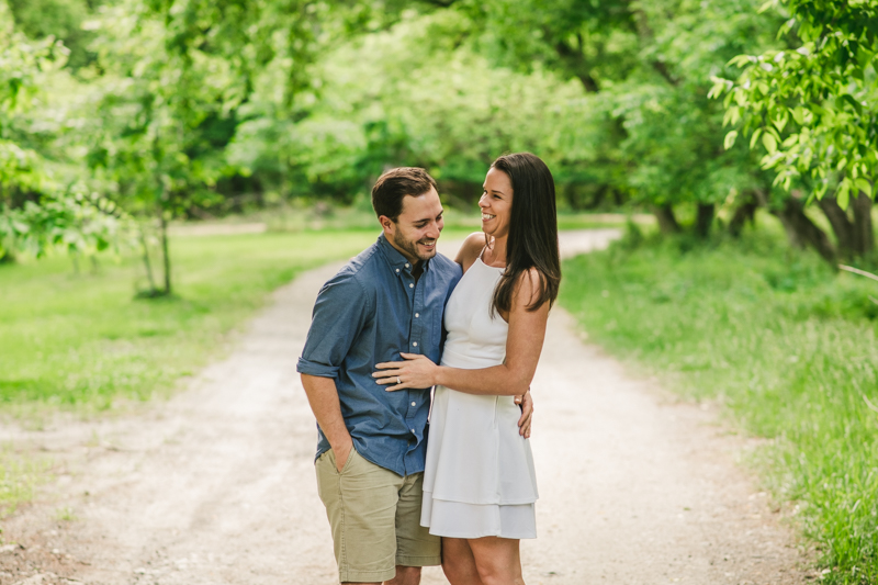 A summer engagement session at Patapsco Valley State Park in Elkridge by Britney Clause Photography