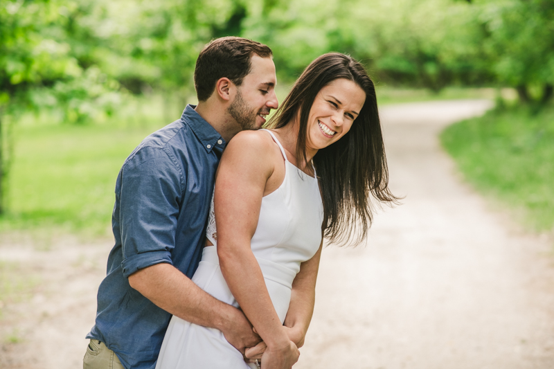 A summer engagement session at Patapsco Valley State Park in Elkridge by Britney Clause Photography