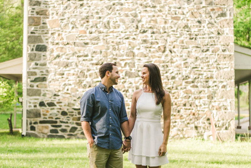 A summer engagement session at Patapsco Valley State Park in Elkridge by Britney Clause Photography