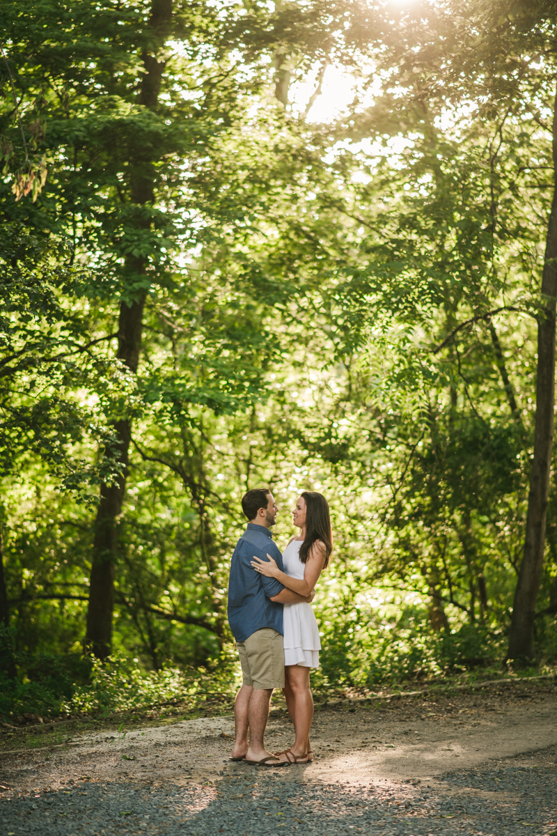 A summer engagement session at Patapsco Valley State Park in Elkridge by Britney Clause Photography