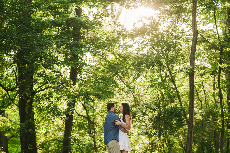 A summer engagement session at Patapsco Valley State Park in Elkridge by Britney Clause Photography