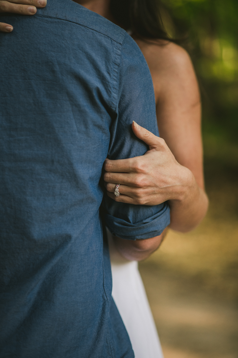 A summer engagement session at Patapsco Valley State Park in Elkridge by Britney Clause Photography