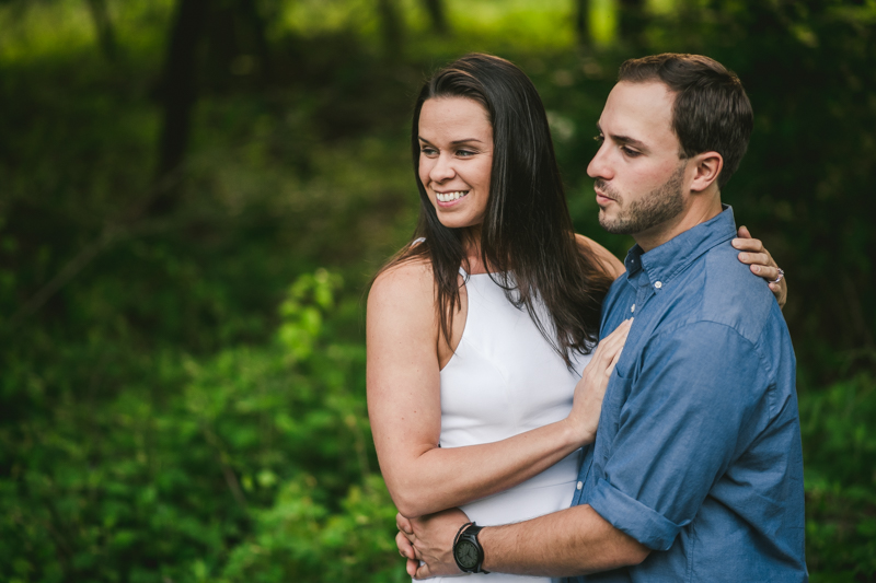 A summer engagement session at Patapsco Valley State Park in Elkridge by Britney Clause Photography