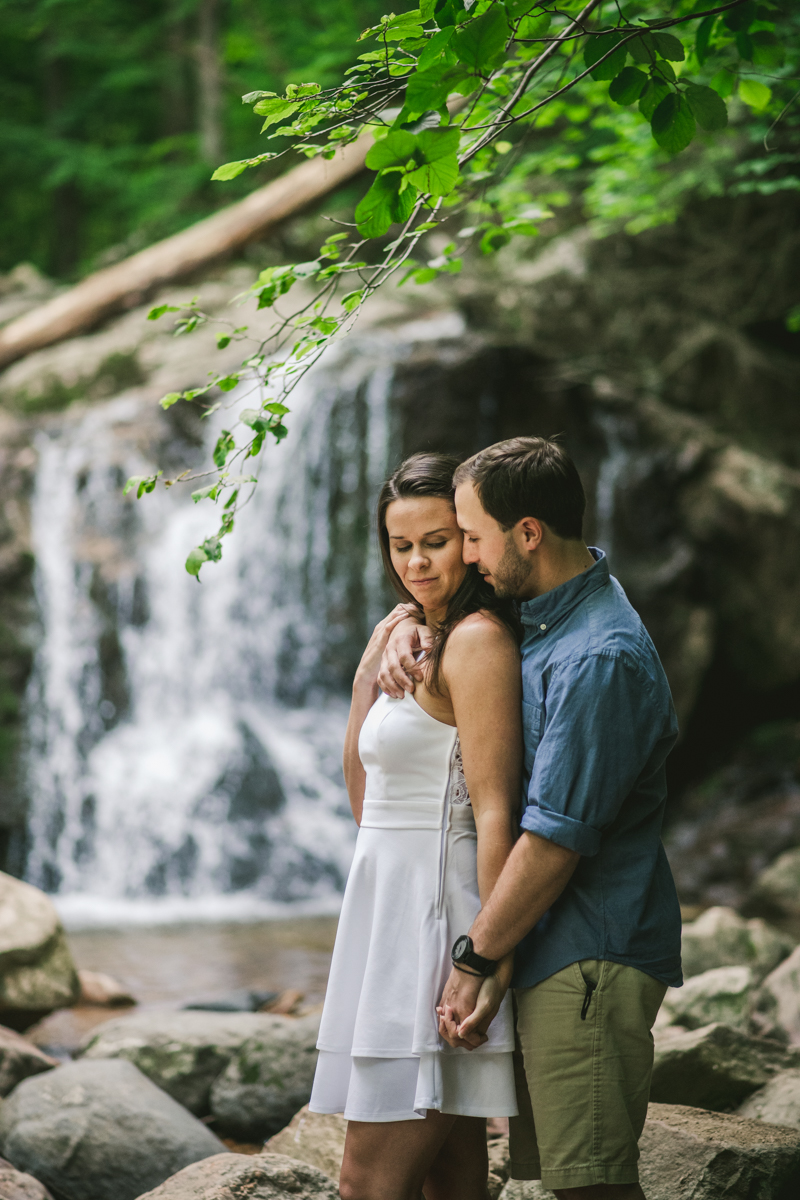 A summer engagement session at Patapsco Valley State Park in Elkridge by Britney Clause Photography