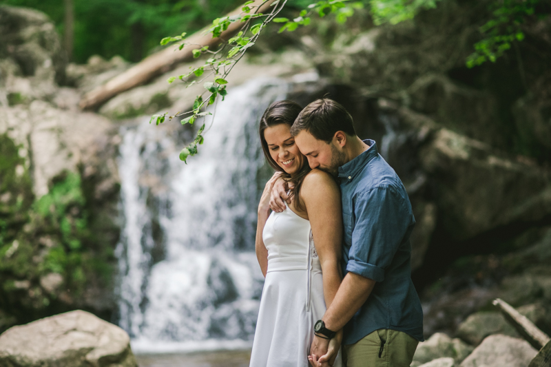 A summer engagement session at Patapsco Valley State Park in Elkridge by Britney Clause Photography