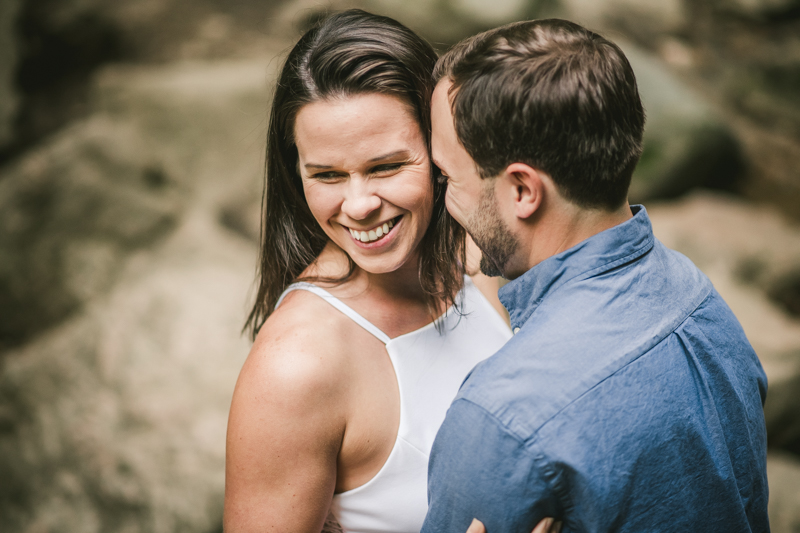 A summer engagement session at Patapsco Valley State Park in Elkridge by Britney Clause Photography