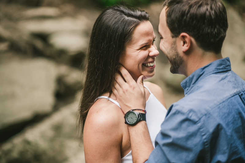 A summer engagement session at Patapsco Valley State Park in Elkridge by Britney Clause Photography