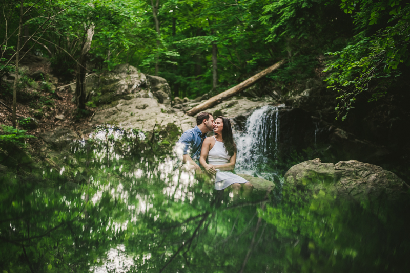 A summer engagement session at Patapsco Valley State Park in Elkridge by Britney Clause Photography