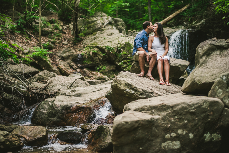 A summer engagement session at Patapsco Valley State Park in Elkridge by Britney Clause Photography