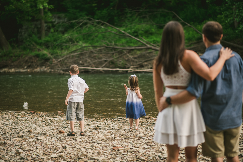 A summer engagement session at Patapsco Valley State Park in Elkridge by Britney Clause Photography