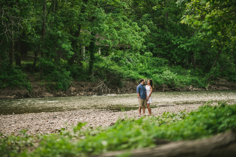 A summer engagement session at Patapsco Valley State Park in Elkridge by Britney Clause Photography