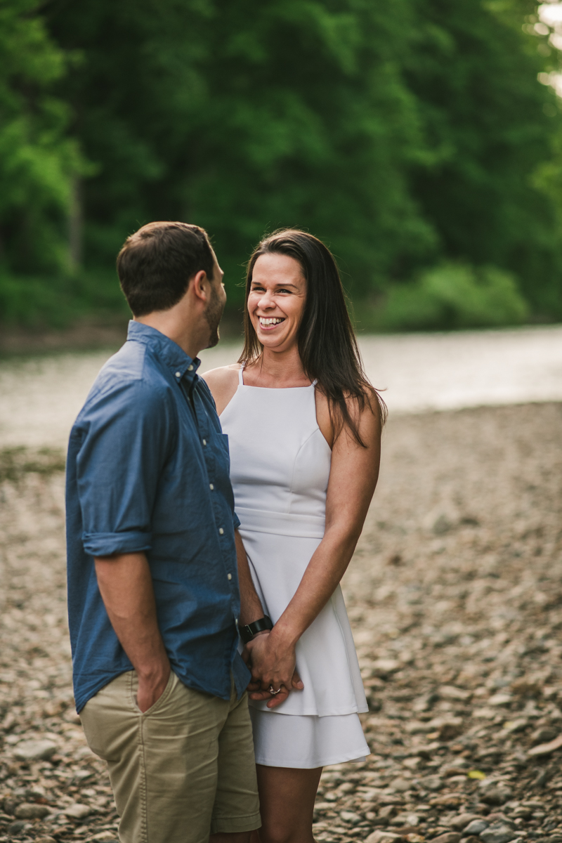 A summer engagement session at Patapsco Valley State Park in Elkridge by Britney Clause Photography