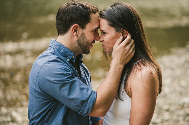 A summer engagement session at Patapsco Valley State Park in Elkridge by Britney Clause Photography