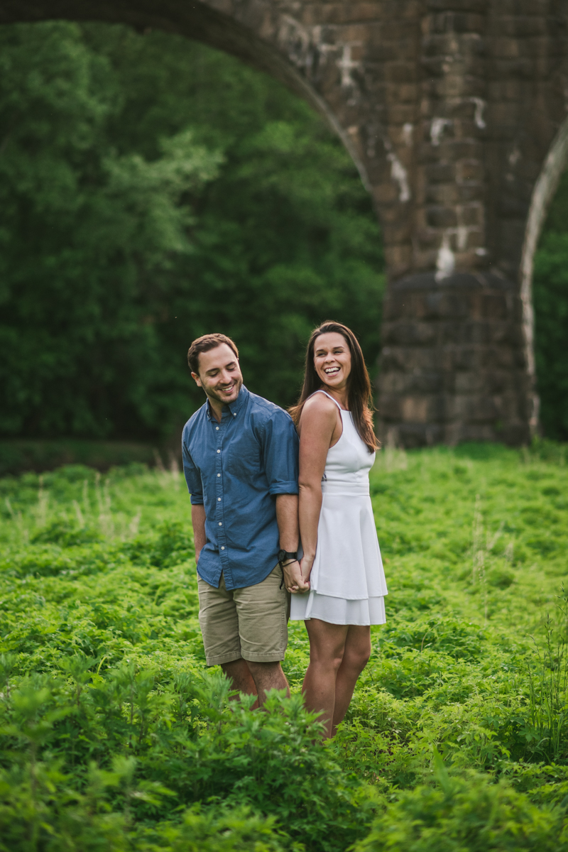 A summer engagement session at Patapsco Valley State Park in Elkridge by Britney Clause Photography