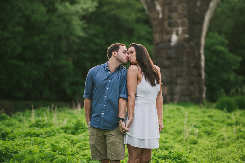 A summer engagement session at Patapsco Valley State Park in Elkridge by Britney Clause Photography