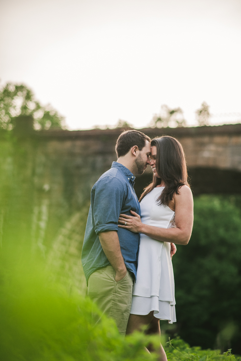 A summer engagement session at Patapsco Valley State Park in Elkridge by Britney Clause Photography