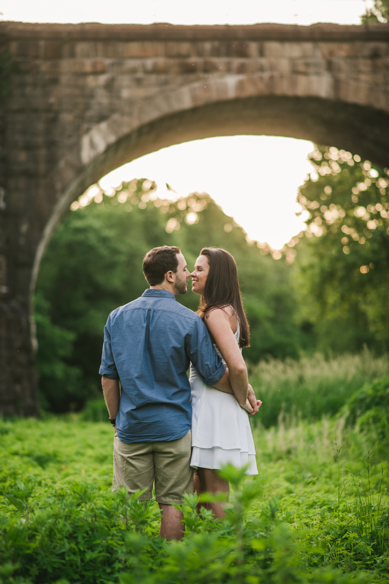 A summer engagement session at Patapsco Valley State Park in Elkridge by Britney Clause Photography