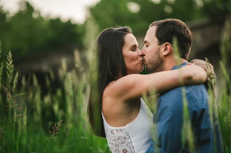 A summer engagement session at Patapsco Valley State Park in Elkridge by Britney Clause Photography