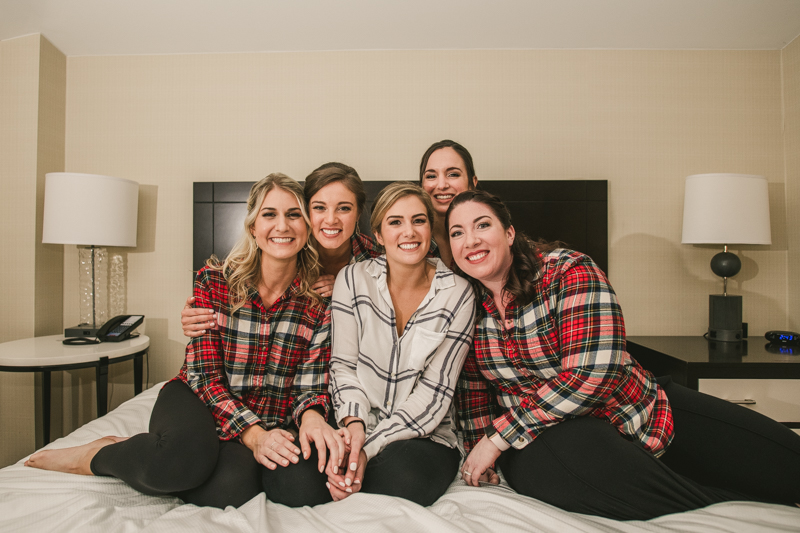 Wedding day hair and make up by Swept, LLC at Mt Washington Mill Dye House in Baltimore, Maryland. Captured by Britney Clause Photography