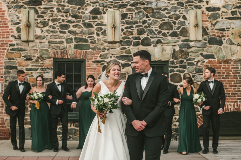 A gorgeous wedding at Mt Washington Mill Dye House in Baltimore, Maryland. Captured by Britney Clause Photography