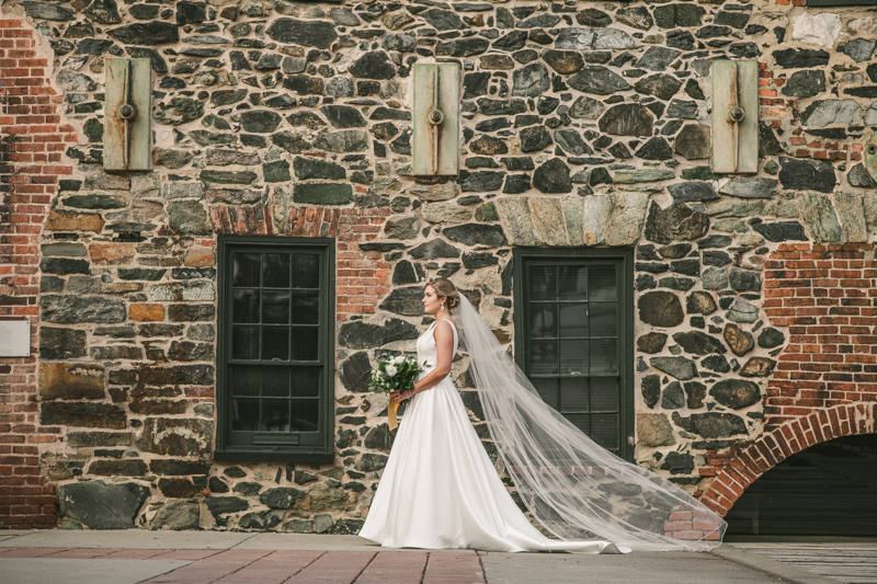 A gorgeous wedding at Mt Washington Mill Dye House in Baltimore, Maryland. Captured by Britney Clause Photography